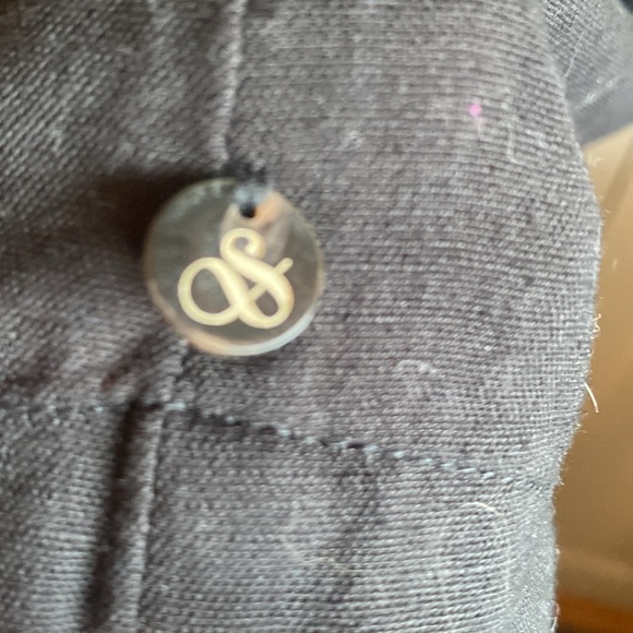 Scotch & Soda NWT Long Sleeve, Button Down Embroidered Cotton Linen Blend Dress - Picture 12 of 17